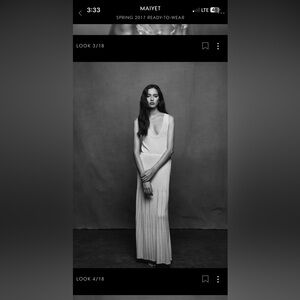 Maiyet rare red 100% knit sweater viscose dress as seen on Vogue runway size XS